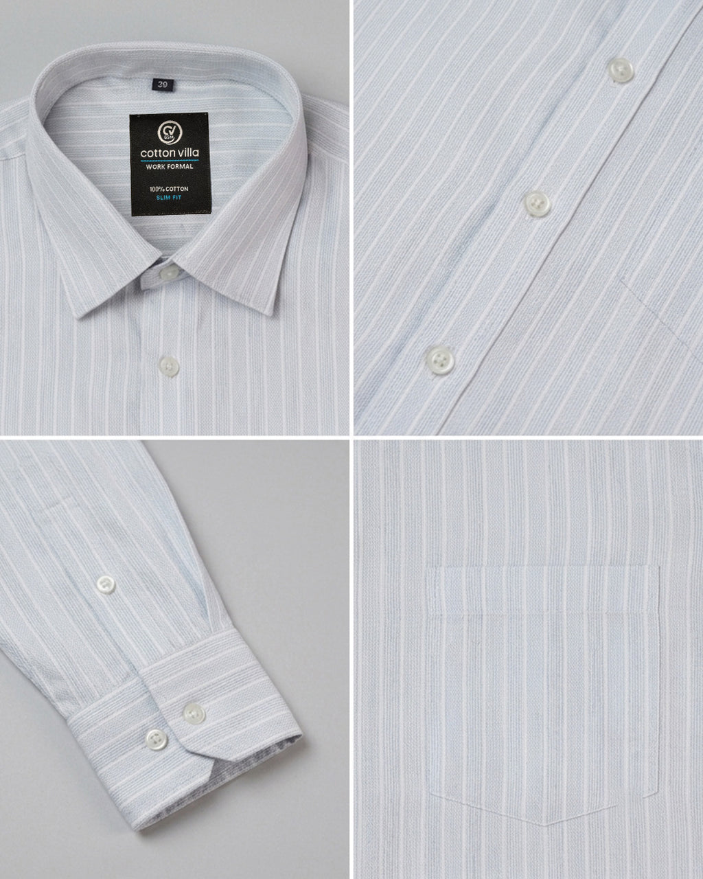 Dobby Stripe Formal Shirt