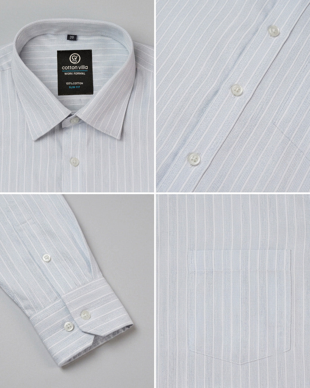 Dobby Stripe Formal Shirt