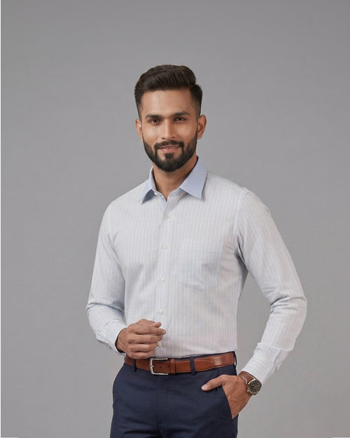 Dobby Stripe Formal Shirt