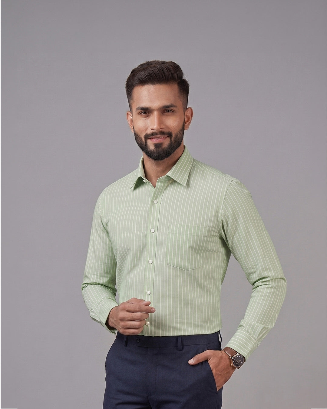 Dobby Stripe Formal Shirt