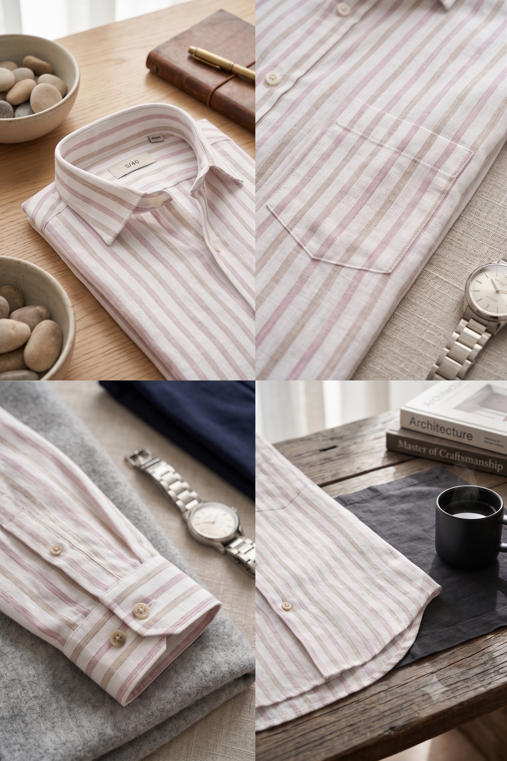 Summer Stripe Cotton Shirt