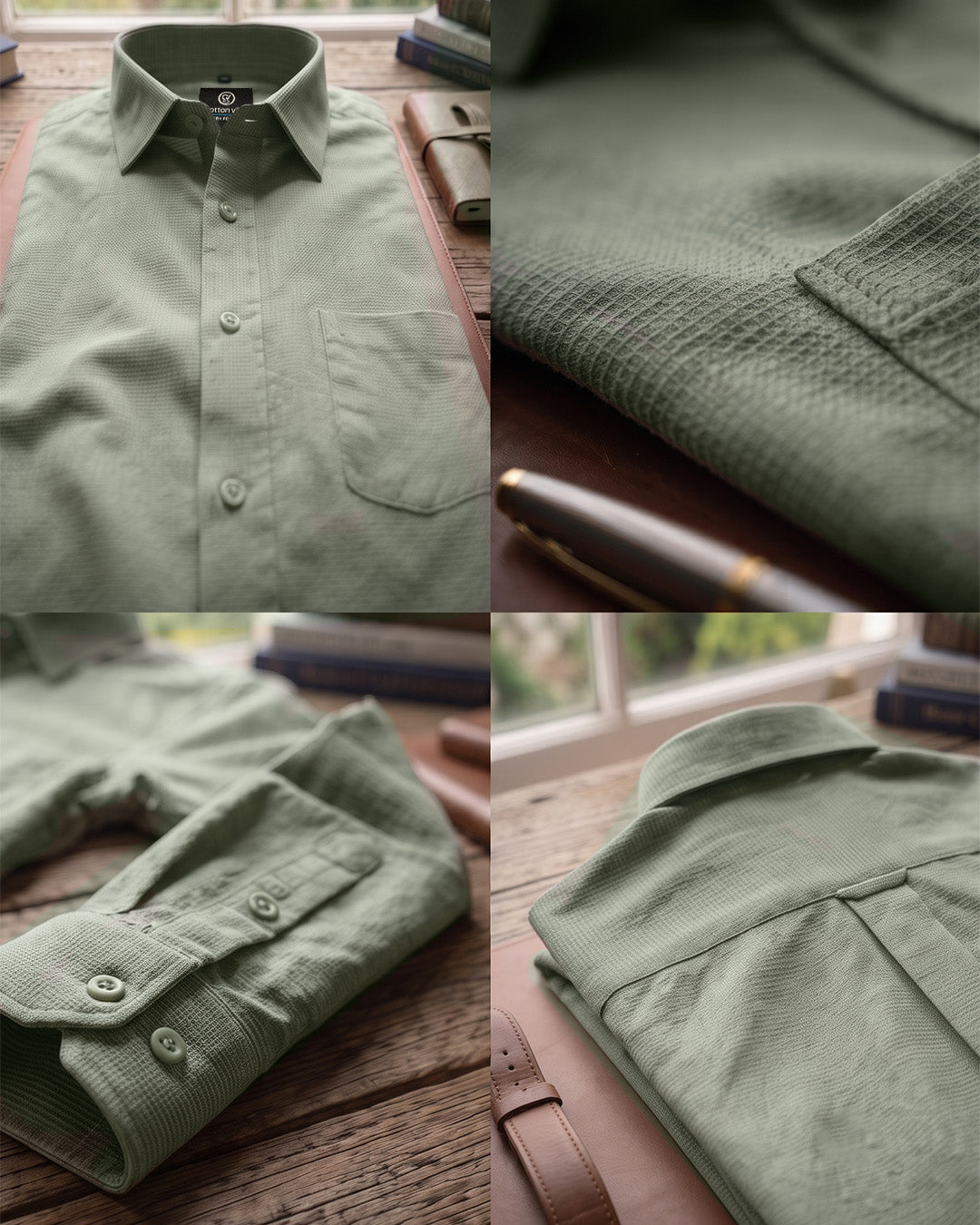 Dusty Rose Dobby Shirt