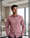 Dusty Rose Dobby Shirt
