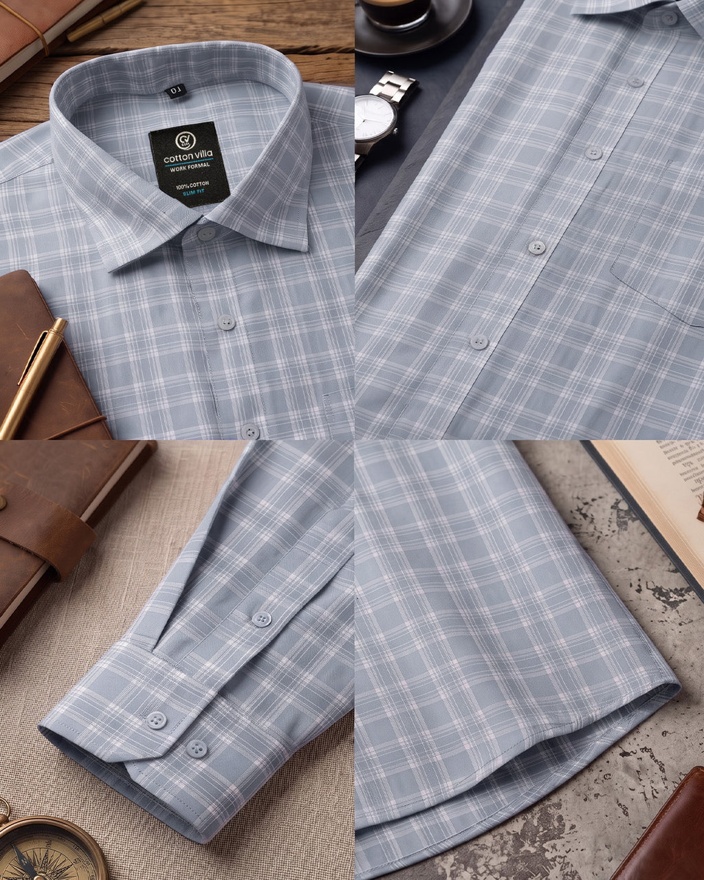 Classic Office Check Shirt