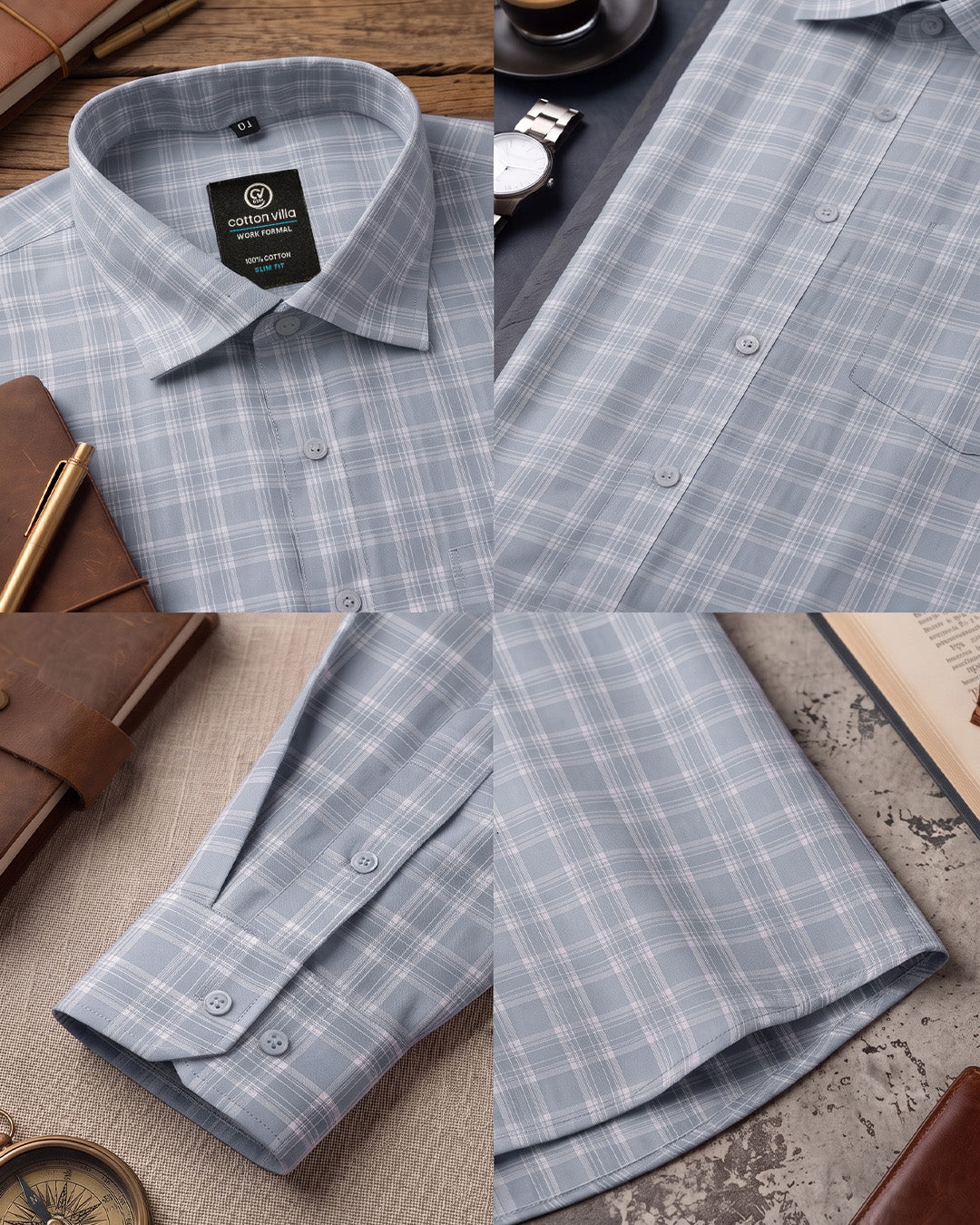 Classic Office Check Shirt