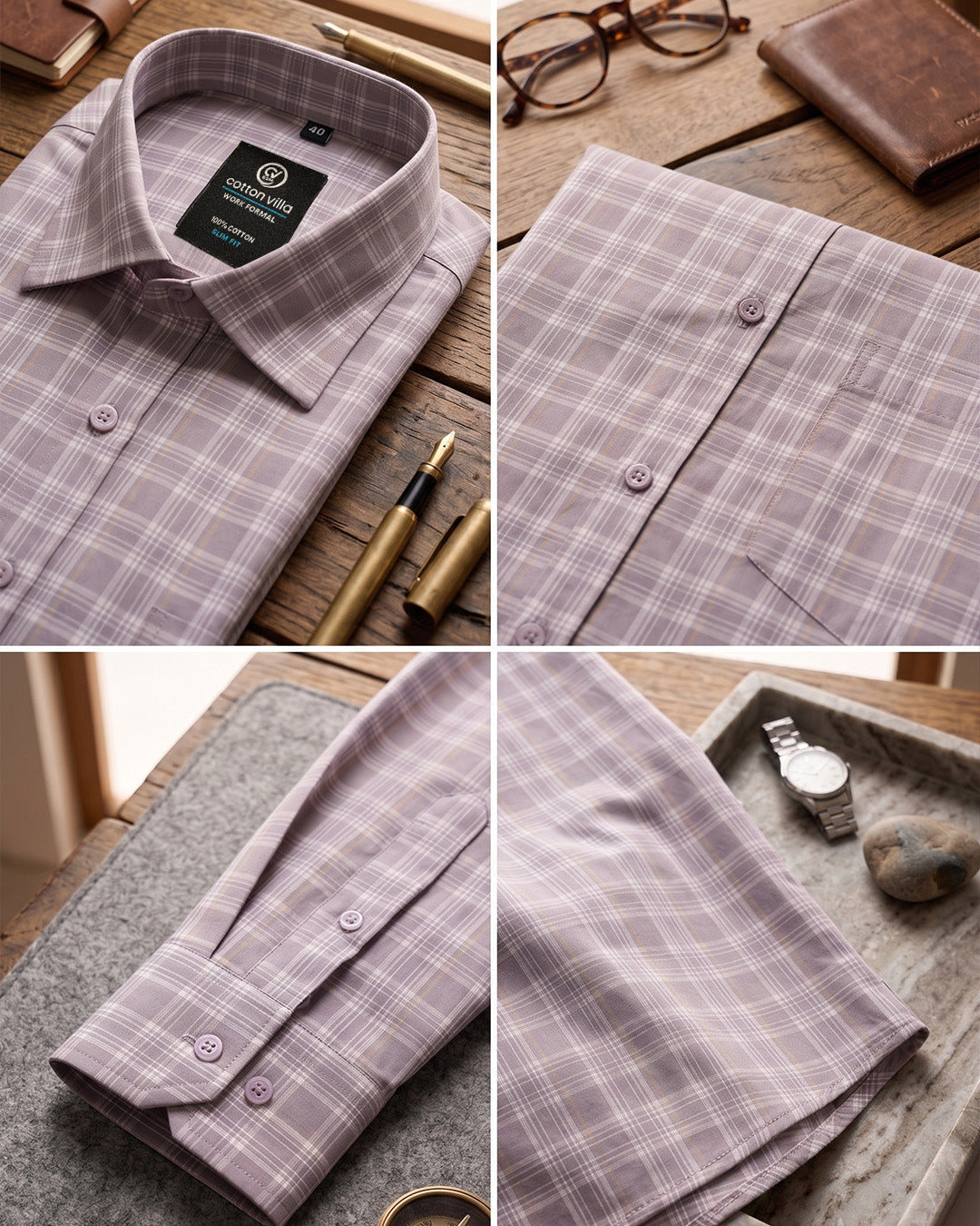 Classic Office Check Shirt